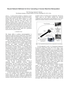 Neural Network Methods for Error Canceling in Human