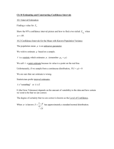 Ch 6 The Normal Distribution and Sampling Distributions