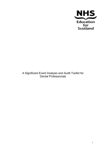 Clinical audit - NHS Education for Scotland