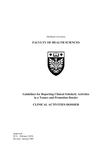 working template - Faculty of Health Sciences