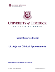 Adjunct Clinical Appointments