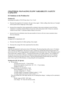 Chapter 8: managing flow variability: safety capacity