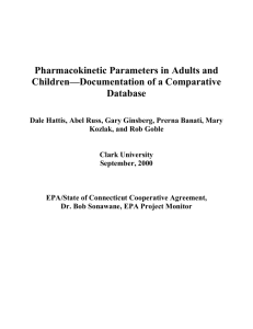 Pharmacokinetic Parameters in Adults and