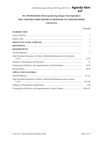 Agenda Item 4-F - Draft ED, Redrafted ISA 330