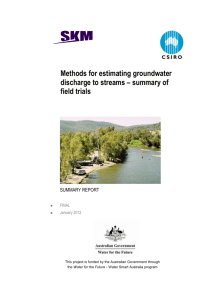 Methods for estimating groundwater discharge to streams