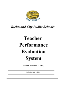 Teacher Performance Evaluation