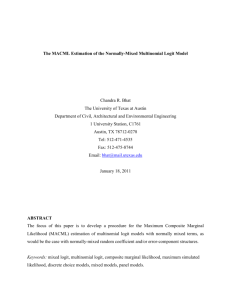 The MACML Estimation of the Mixed Multinomial Logit Model
