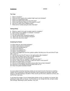 Intubations