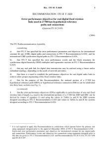 RECOMMENDATION ITU-R F.1668 - Error performance objectives