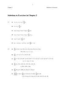 SOLUTIONS TO EXERCISES IN CHAPTER 2