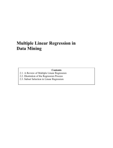 Multiple Linear Regression in