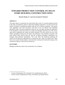 Initial planning - Civil and Environmental Engineering