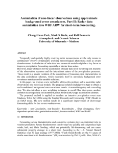 Assimilation of non-linear observations using approximate