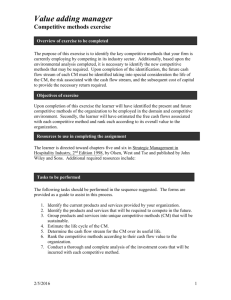 Competitive methods analysis