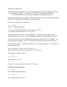 Regression intro