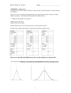 standard deviation