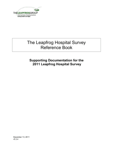 Leapfrog Hospital Survey Reference Book