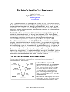 The Butterfly Model for Test Development