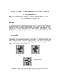 Design and FPGA Implementation of a Perimeter Estimator