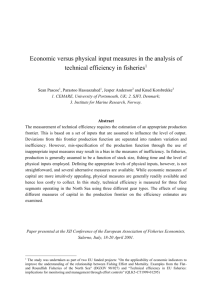 Economic versus physical input measures in the analysis of