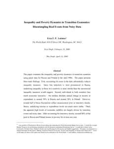 Table 4: Poverty and Underclass in Poland