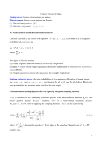 Chapter 3. Source Coding