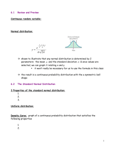 Chapter 6: Normal Probability Distributions