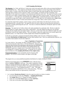 Lab 8 Sampling Distributions