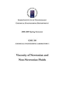 viscosity of newtonian and non