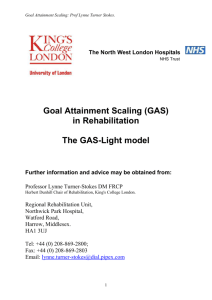 The GAS light model - King`s College London