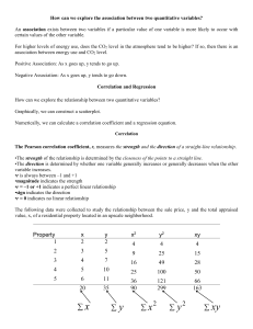 Handoutn 15 Correlation and regression