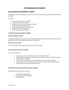Local Patient Participation Report