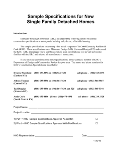 sample specifications for new homes