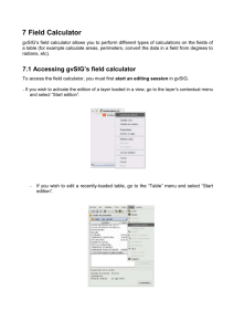 7 Field Calculator - GIS-Lab