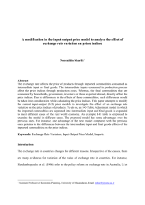 A modification in the input-output price model to analysis the