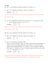 Probability (A) P.28 Ex. 1 Q46