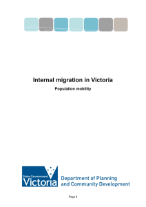 Components of population mobility in Victoria