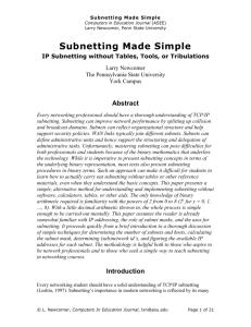 Simple Subnetting Made Simple