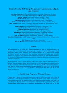 ESO-VLT large programme summary