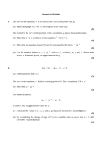 Numerical Methods Answers