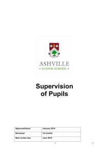 Supervision of Pupils
