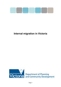 Population Mobility - Department of Transport, Planning and Local