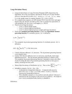 Large Deviation Theory