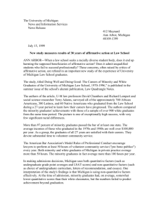 Press release 7/15/99 - University of Michigan