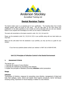 Dental Exam Revision Topics - Anderson Stockley Accredited