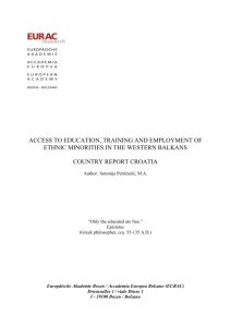 access to education, training and employment of ethnic minorities in
