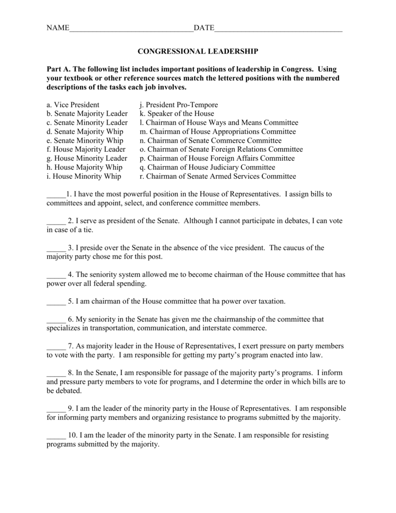 32-committees-in-congress-worksheet-answers-support-worksheet