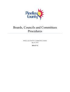 Boards, Councils and Committees Procedures