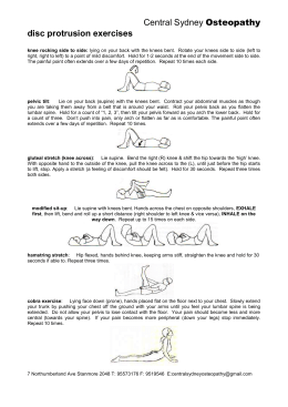 NEW OXFORD KNEE SCORE QUESTIONNAIRE