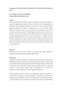 Comparison of credit risk models for portfolios of